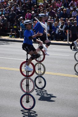 2016 Ulusal Cherry Blossom geçit töreninde Washington Dc