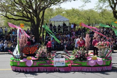 2016 Ulusal Cherry Blossom geçit töreninde Washington Dc