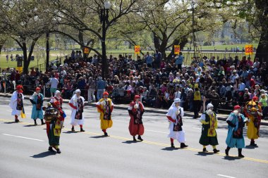 2016 Ulusal Cherry Blossom geçit töreninde Washington Dc