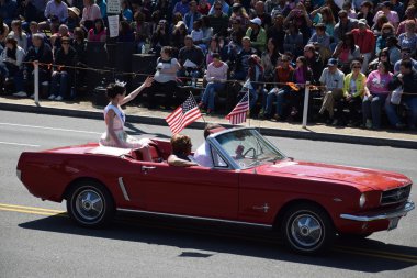 2016 Ulusal Cherry Blossom geçit töreninde Washington Dc