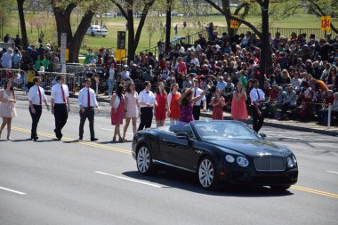 2016 Ulusal Cherry Blossom geçit töreninde Washington Dc
