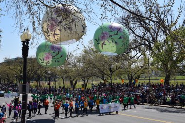 2016 Ulusal Cherry Blossom geçit töreninde Washington Dc