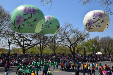 2016 Ulusal Cherry Blossom geçit töreninde Washington Dc