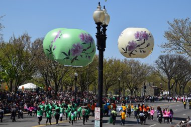2016 Ulusal Cherry Blossom geçit töreninde Washington Dc