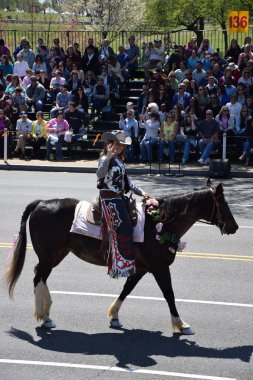 2016 Ulusal Cherry Blossom geçit töreninde Washington Dc