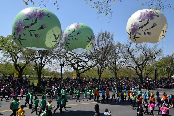 2016 Ulusal Cherry Blossom geçit töreninde Washington Dc