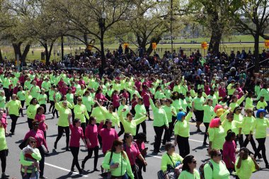 2016 Ulusal Cherry Blossom geçit töreninde Washington Dc