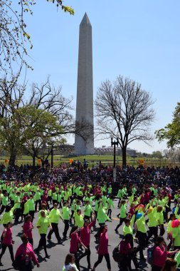 2016 Ulusal Cherry Blossom geçit töreninde Washington Dc