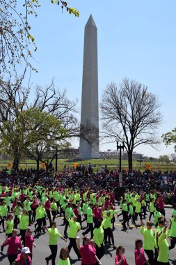 2016 Ulusal Cherry Blossom geçit töreninde Washington Dc