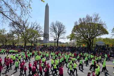 2016 Ulusal Cherry Blossom geçit töreninde Washington Dc