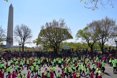 2016 Ulusal Cherry Blossom geçit töreninde Washington Dc
