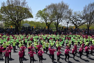 2016 Ulusal Cherry Blossom geçit töreninde Washington Dc