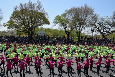 2016 Ulusal Cherry Blossom geçit töreninde Washington Dc
