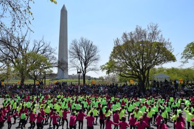 2016 Ulusal Cherry Blossom geçit töreninde Washington Dc