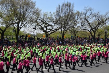 2016 Ulusal Cherry Blossom geçit töreninde Washington Dc