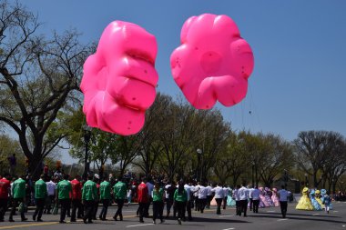 2016 Ulusal Cherry Blossom geçit töreninde Washington Dc