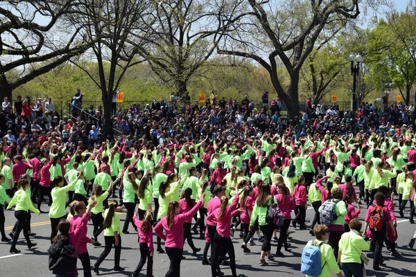 2016 Ulusal Cherry Blossom geçit töreninde Washington Dc