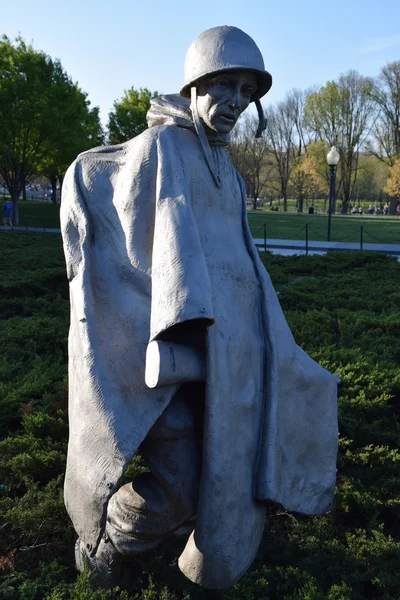 Kore Savaşı Gazileri Anıtı Washington, Dc — Stok fotoğraf