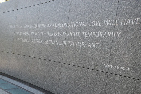 Martin Luther King Jr. Memorial στην Ουάσιγκτον, Dc — Φωτογραφία Αρχείου