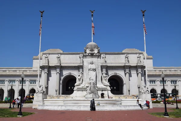 Statue de Colomb à la gare Union à Washington DC — Photo
