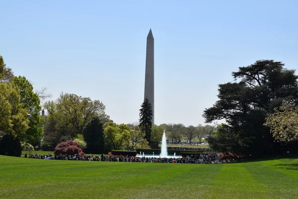 Vista del Monumento a Washington desde la Casa Blanca en Washington, DC — Foto de Stock