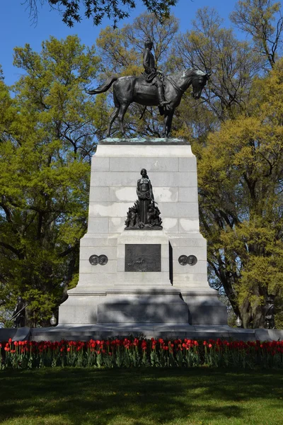 Monumento a William Tecumseh Sherman en Washington, D.C. . — Foto de Stock