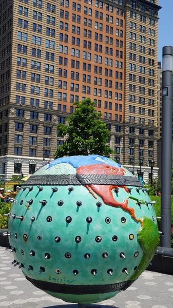 Exhibición de globos frescos en Battery Park en Manhattan, Nueva York — Foto de Stock
