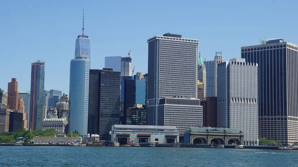 Skyline di Lower Manhattan a New York — Foto Stock