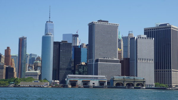 Lower Manhattan Skyline in New York City (USA)