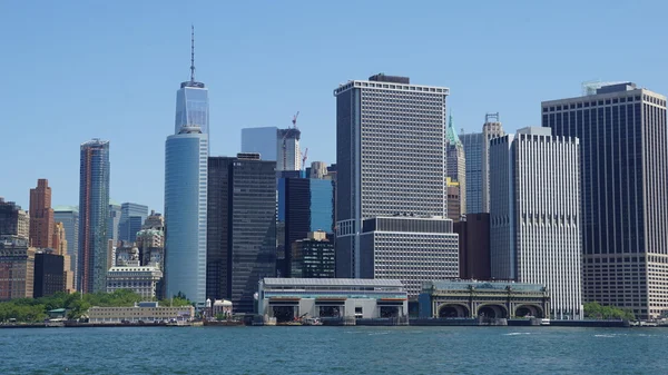 Нижний Манхэттен в Нью-Йорке — стоковое фото
