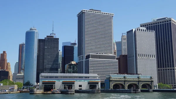 Skyline di Lower Manhattan a New York — Foto Stock