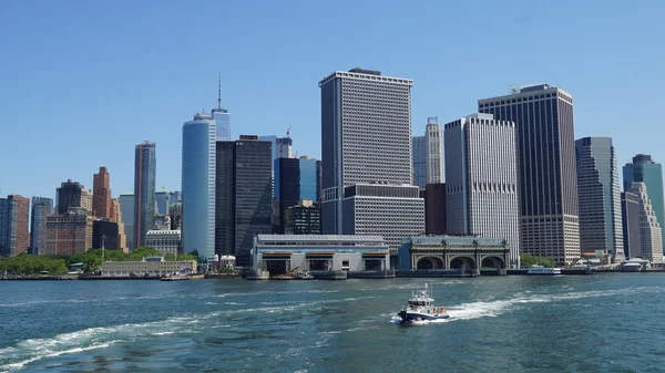 Untere Manhattan Skyline in New York City — Stockfoto