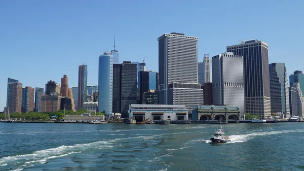 Lower Manhattan Skyline in New York City — Stockfoto