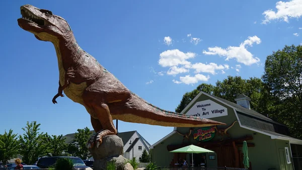 The Dinosaur Place at Nature's Art Village in Montville, Connecticut Stock Picture