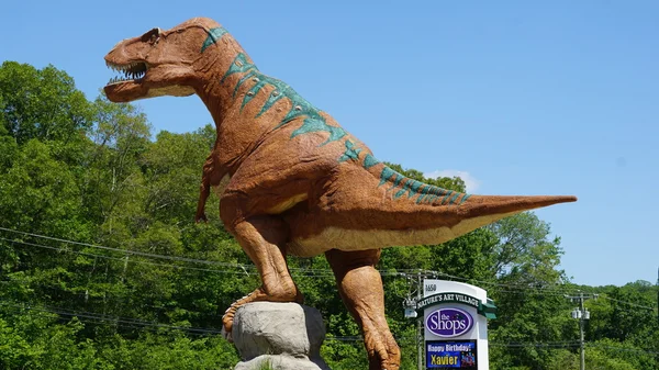 The Dinosaur Place at Nature's Art Village in Montville, Connecticut Stock Photo