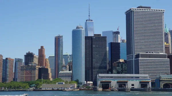 Skyline di Lower Manhattan a New York — Foto Stock