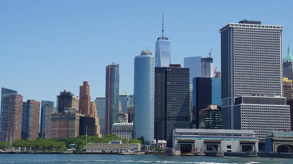 Lower Manhattan Skyline in New York City — Stok fotoğraf