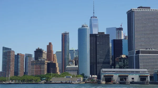 Lower Manhattan Skyline in New York City — Stok fotoğraf