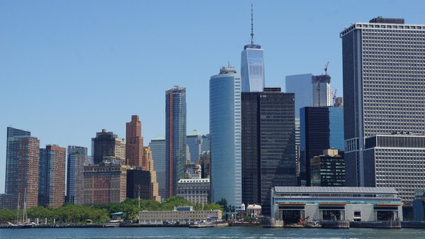 Lower Manhattan Skyline in New York City, USA