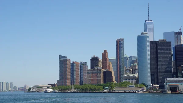 Skyline di Lower Manhattan a New York — Foto Stock