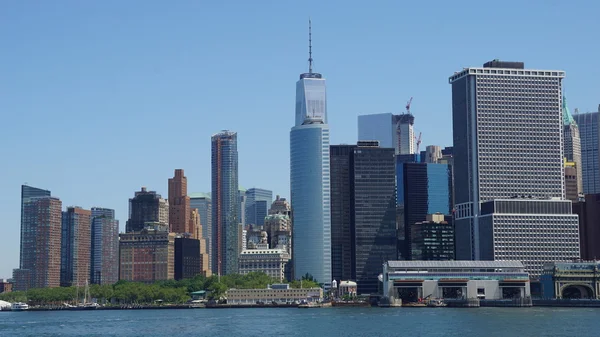 Lower Manhattan Skyline in New York City — Stockfoto