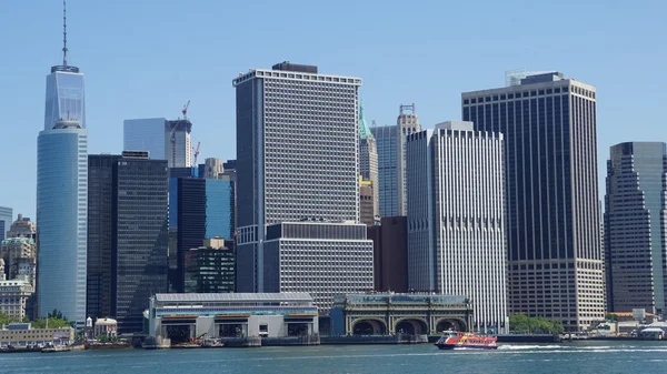 Skyline di Lower Manhattan a New York — Foto Stock