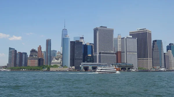 Skyline di Lower Manhattan a New York — Foto Stock