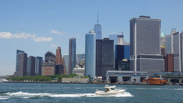 Skyline di Lower Manhattan a New York — Foto Stock