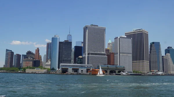 Lower Manhattan Skyline in New York City — Stok fotoğraf
