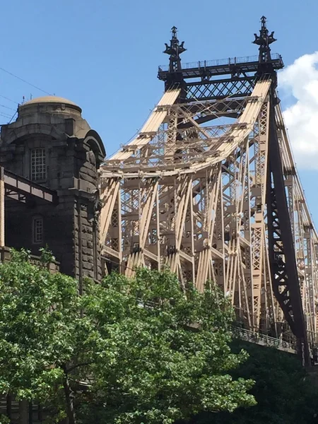 New York Jun Γέφυρα Queensboro Στη Νέα Υόρκη Όπως Είδαμε — Φωτογραφία Αρχείου