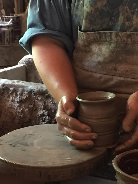 Sturbridge Jun Pottery Shop Old Sturbridge Village Massachusetts 2016 박물관으로 — 스톡 사진