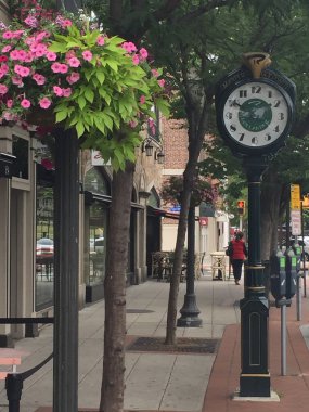 STAMFORD, CT - 1 Temmuz 2016 'da Stamford, Connecticut' ta Bedford Caddesi 'nde görüldüğü gibi.