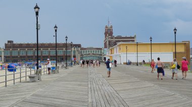 Asbury Park New Jersey sahilde Bahçesi