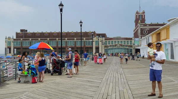 Promenady na plaży w Asbury Park w stanie New Jersey — Zdjęcie stockowe